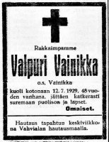 Vainikka Valpuri