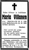 Villanen Maria