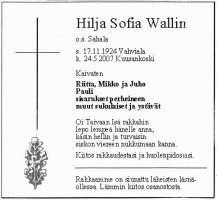 Wallin Hilja