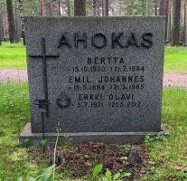 Ahokas Emil ja Bertta