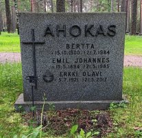 Ahokas Emil ja Bertta