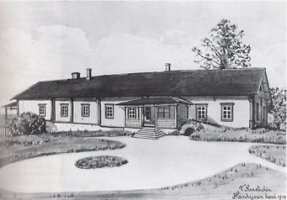 Hanhijoen hovin päärakennus 1910-luvulla