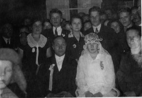 Vilho Venäläinen ja Hilja Houni häät 16.12.1928