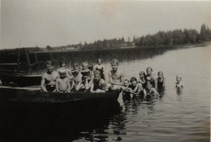 Hounijärven takana Uitissa 1930-l alussa
