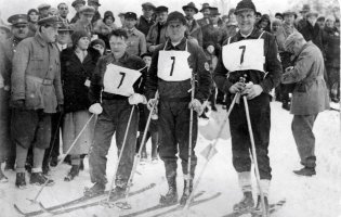 Suomen kakkosjoukkue viestissä Työväen Talviolympialaisissa  1931