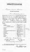 Kansakoulun päättötodistus