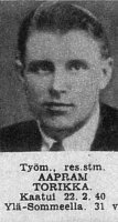 Aapram Torikka. (SK:n muistojulkaisu)