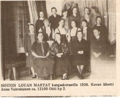 Houni - Louon Martat kangaskurssilla 1926