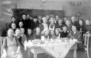Nurmin kansakoulun jatkoluokka 1939