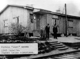 Nurmin rautatieasema vv. 1941-45