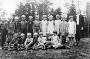 Tervajärven alakoululaiset v 1939