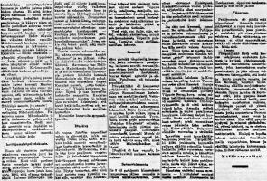 2. osa Karjala-lehdessä julkaistusta kertomuksesta Viipurin suojeluskuntapiirin joukkojen matkasta Helsingissä 16.5.1919 järjestettyyn lippujuhlapäivän paraatiin. (22.5.1919 Karjala n:o 116 s 4, Kansalliskirjaston digitaaliset aineistot)