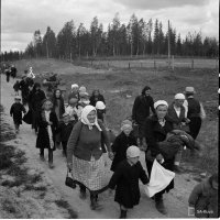 2. Evakkoja Vilppulassa, 23.6.1941 (valokuvaaja Runeberg, SA-kuva)